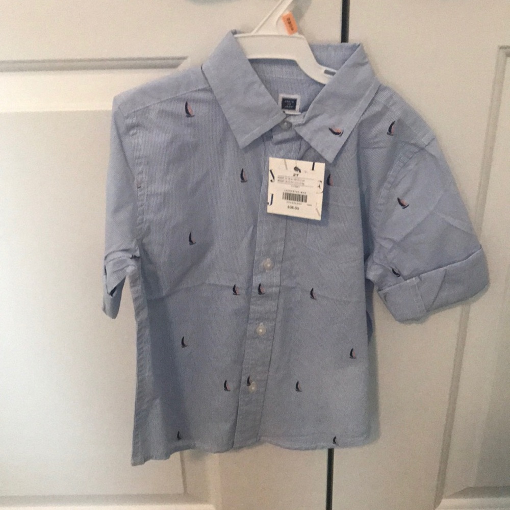 Toddler boys button down shirt